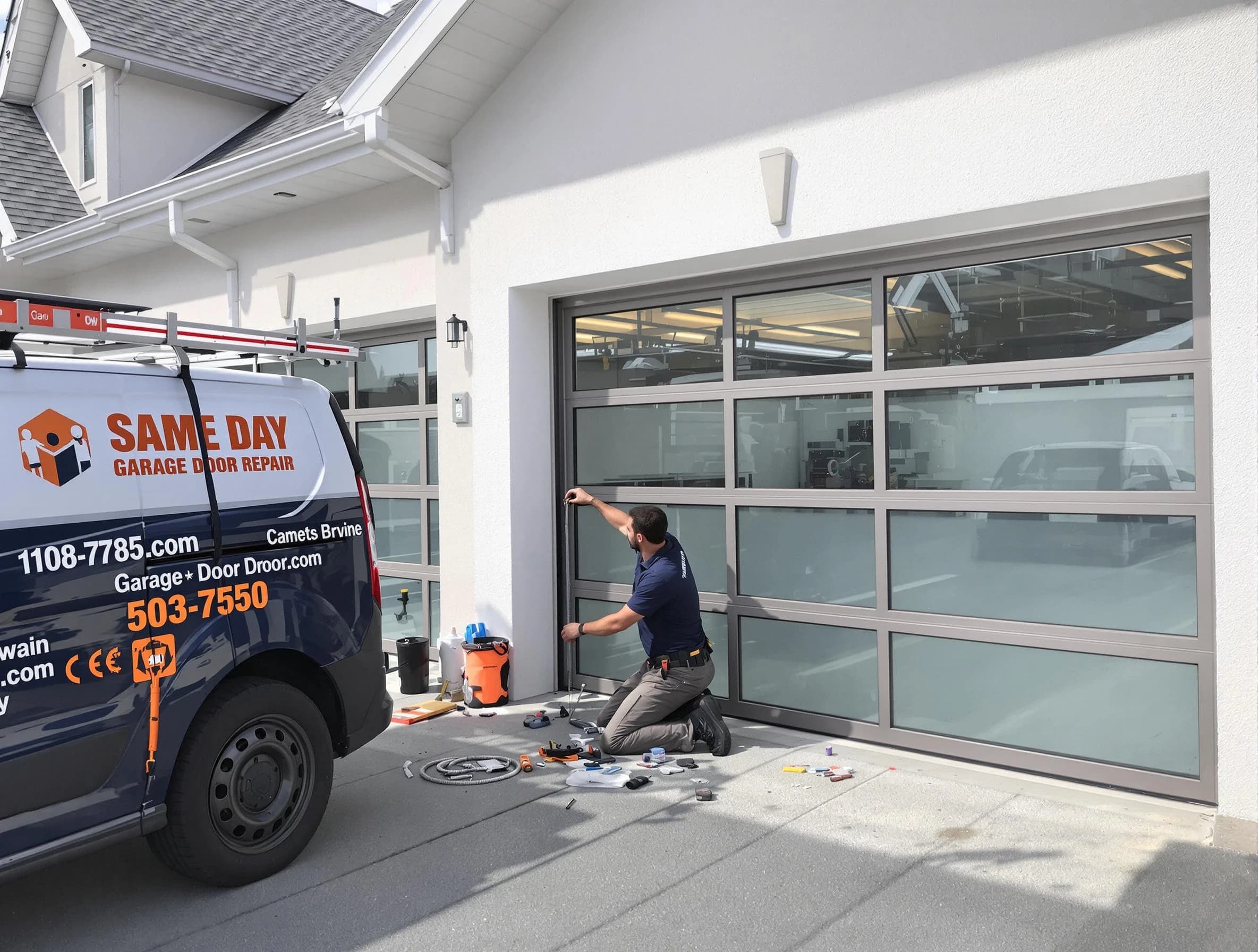 Same-day garage door repair service by Nashua Garage Door Repair in Nashua